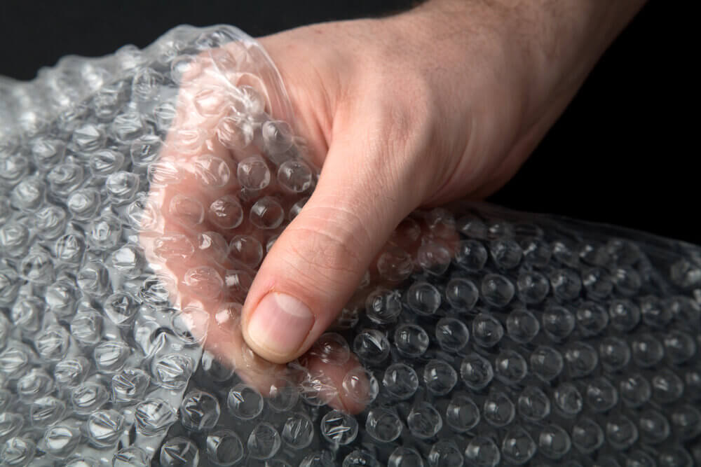 burbujas de aire plastico